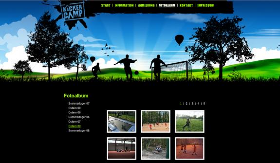 Kickercamp - New design - Image gallery