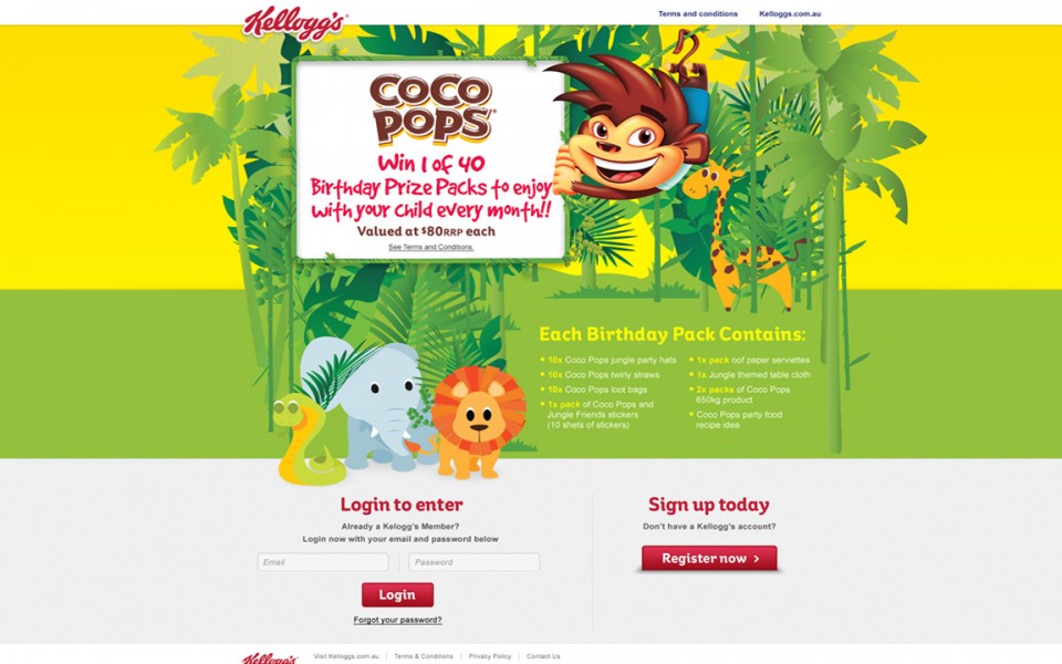 Coco Pops - Login