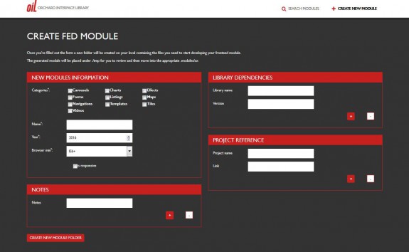 OIL - Frontend Module erstellen